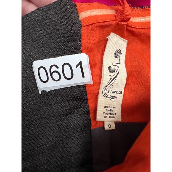 Anthropologie Floreat Women's Strapless Pink Orange Sequin Dress Size 0 - Picture 10 of 10